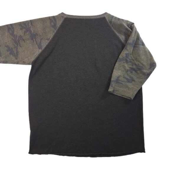 JOHN DEERE Tee Shirt Youth Large Y/L Unisex 3/4 raglan sleeve camo farm country - Picture 7 of 12